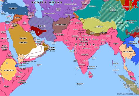 Independence in the Middle East | Historical Atlas of Southern Asia (28 September 1946) | Omniatlas