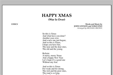 Happy Christmas By John Lennon Lyrics - Christmas Decorations 2021