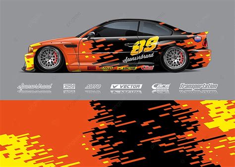 Rally Car Livery Design Vector Mockup Template Download on Pngtree