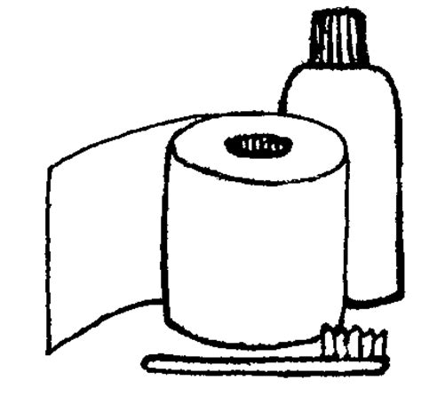 personal hygiene items drawing - Clip Art Library