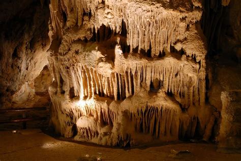 stalactites and stalagmites in Resava Cave in Serbia | Stock image | Colourbox