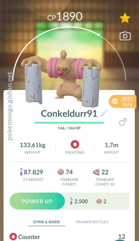 Conkeldurr - Pokemon Go