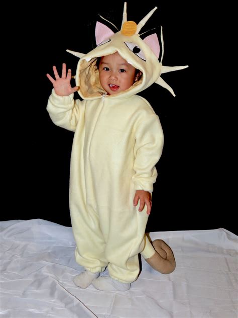 Pokemon Meowth costume | Family themed halloween costumes, Pokemon costumes, Baby halloween costumes