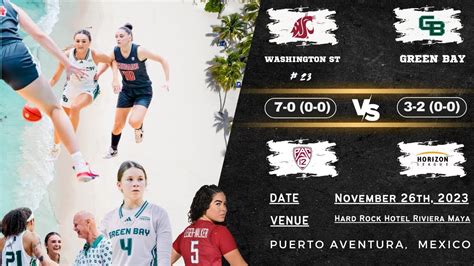 No. 23 Washington State vs Green Bay | 2023 Cancun Challenge: Game 3 ...