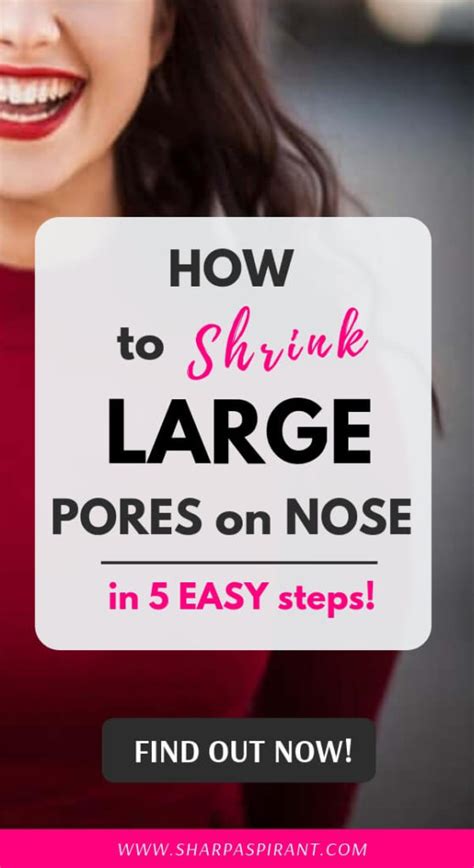 How to Shrink Large Pores on Nose in 5 Easy Steps? - SHARP ASPIRANT