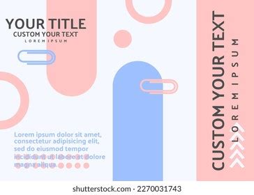 Presentation Template Background Pastel Color Cute Stock Vector ...