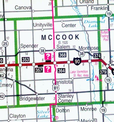 Map of McCook County