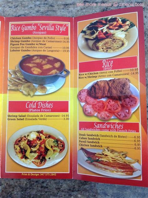 Online Menu of La Fonda Boricua Restaurant, Middletown, New York, 10940 - Zmenu