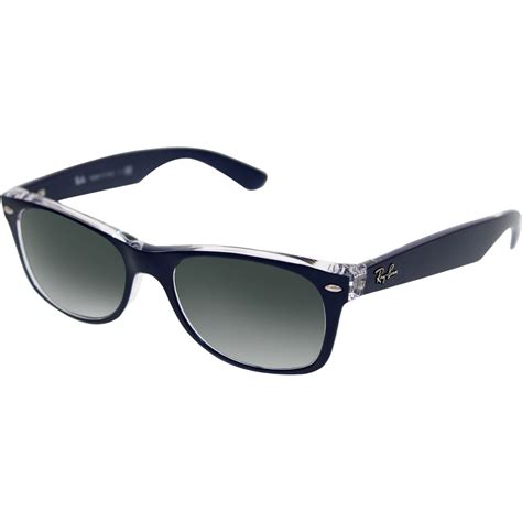 Ray-Ban Men's New Wayfarer RB2132-6053/71-52 Blue Wayfarer Sunglasses - Walmart.com