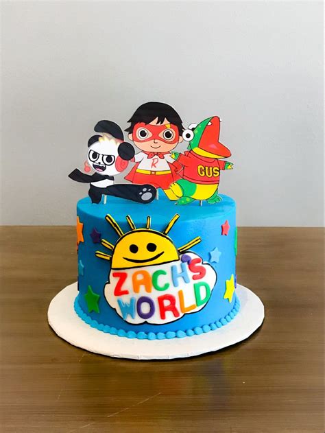 Ryan’s World Cake | Ryan's world birthday cake, Ryan's world birthday, Ryan's world cake