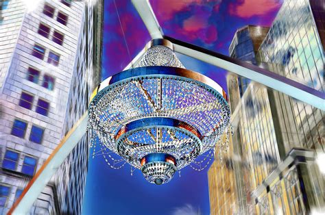 Cleveland Playhouse Square Outdoor Chandelier - 1 Photograph by Mark Madere - Fine Art America