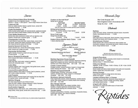 Menu | riptidesseafood