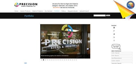 Precision Signs & Imaging - PageCrafter