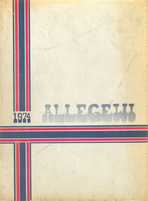 1974 yearbook from Allegany High School from Cumberland, Maryland