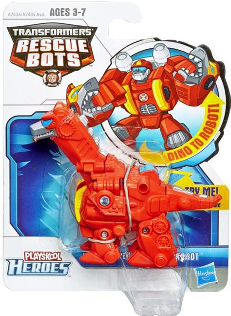 Transformers Rescue Bots Playskool Heroes Heatwave the Rescue Dinobot 4 Action Figure Hasbro ...