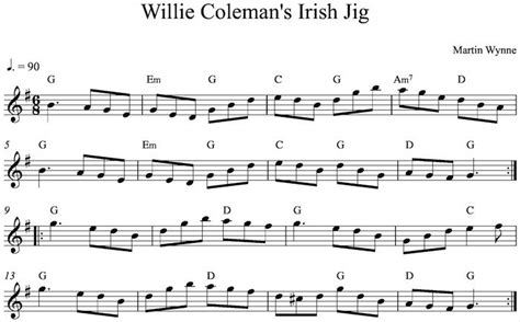 willie colemans irish jig for tin whistle | Tin whistle, Irish jig, Irish flute