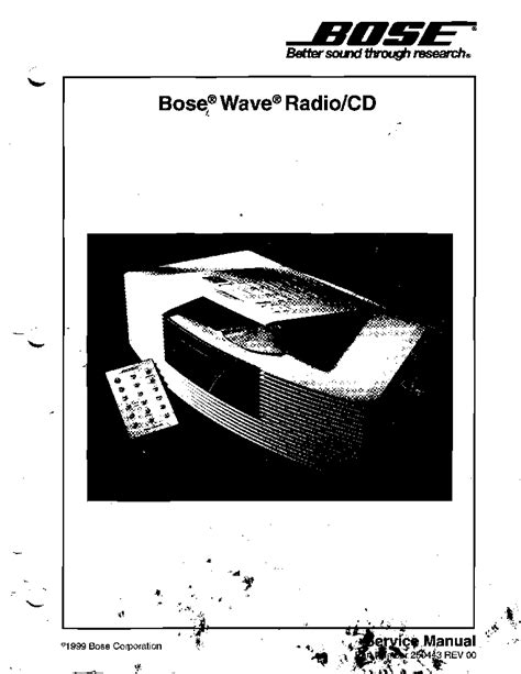 BOSE WAVE RADIO-CD SM Service Manual download, schematics, eeprom, repair info for electronics ...