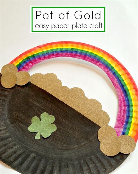 St Patrick's Day: Paper Plate Rainbow - Fun Crafts Kids