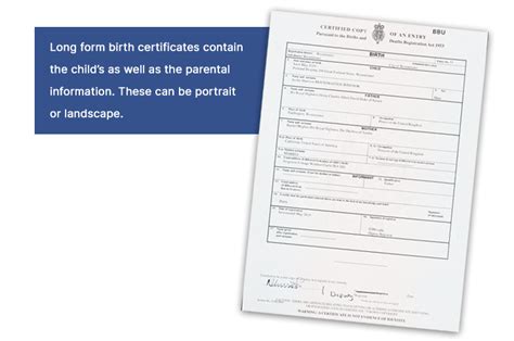 What is a Long Birth Certificate?