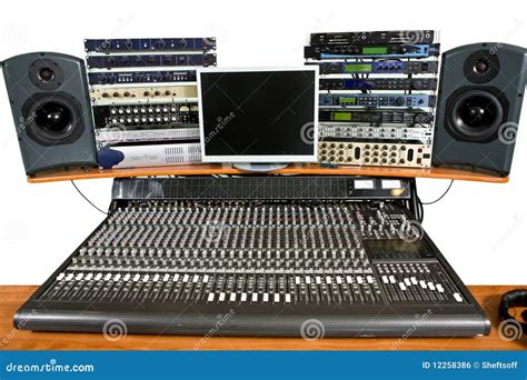 Studio Recording Equipment Royalty Free Stock Image - Image: 12258386