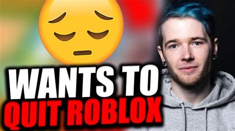 Why Does DanTDM Want To QUIT ROBLOX??? - YouTube