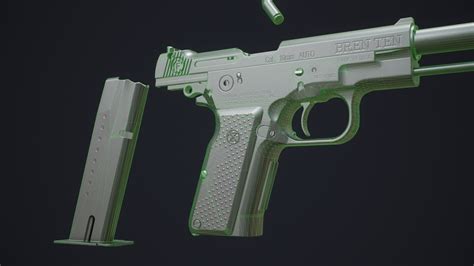 Bren Ten Pistol | CGTrader