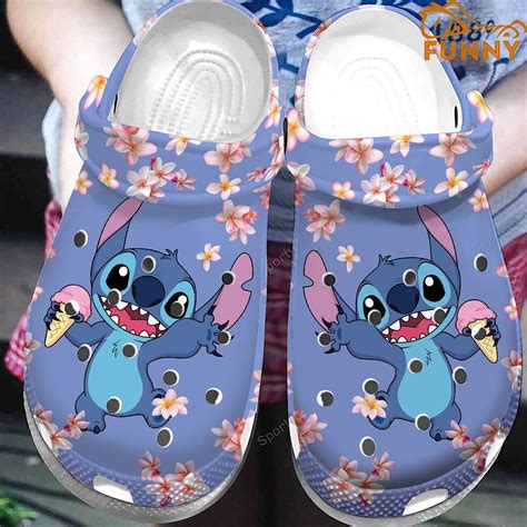 Cute Stitch Disney Crocs - Discover Comfort And Style Clog Shoes With Funny Crocs