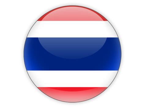 Round icon. Illustration of flag of Thailand