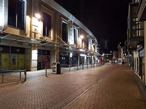 'Eerie' scenes of Friday night in Nottingham city centre ...