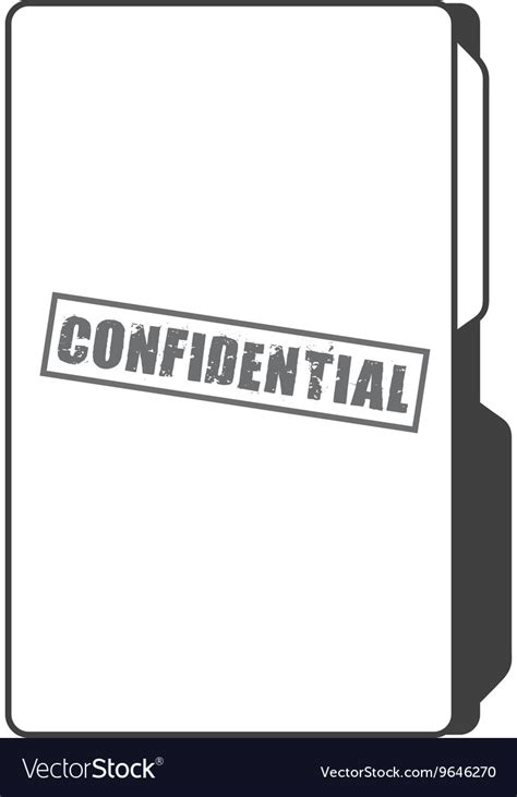 Confidential folder isolated icon design Vector Image