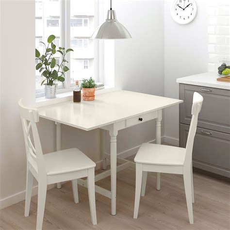 INGATORP / INGOLF Table and 2 chairs - white/white - IKEA | Mesas de comedor pequeñas, Mesa para ...
