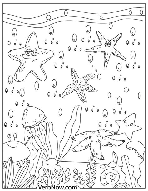 Free STARFISH Coloring Pages for Download (Printable PDF)