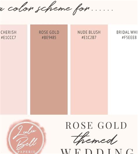 Rose Gold Color Code – Warehouse of Ideas