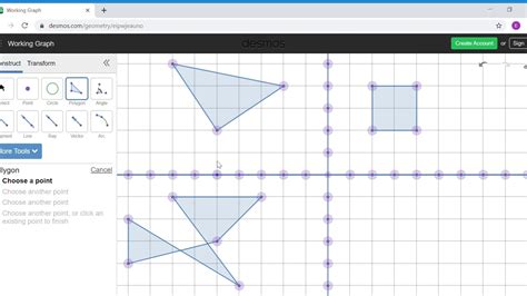 Basic Tutorial for Desmos Geometry tool - YouTube