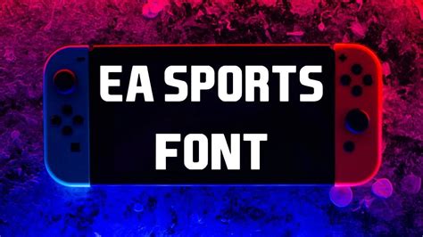 EA Sports Font Free Download