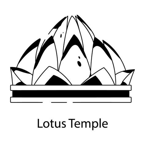 Trendy Lotus Temple 30727236 Vector Art at Vecteezy