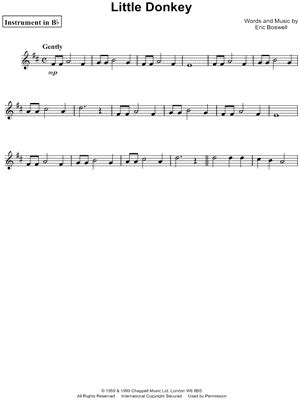 "Little Donkey" Sheet Music - 29 Arrangements Available Instantly - Musicnotes