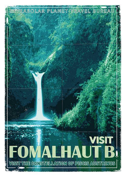 Exoplanet 04 Travel Poster Fomalhaut b Digital Art by Chungkong Art ...