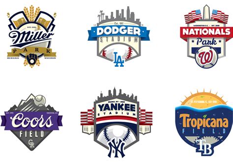 Brand New: MLB Ballparks Unified | Logos, Best logo design, Logo design