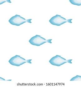 Seamless Silhouette Fish On White Background Stock Vector (Royalty Free) 1601147974 | Shutterstock