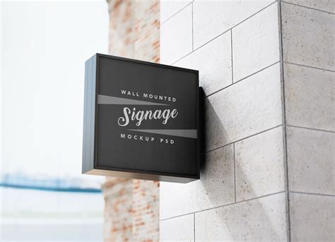 Logo signage mockup free information | kickinsurf