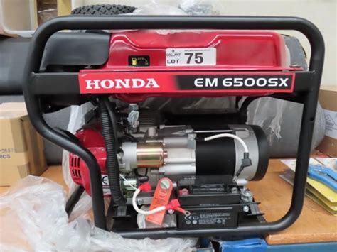 Honda EM 6500 SX 11HP Generator (As New) | Live and Online Auctions on ...