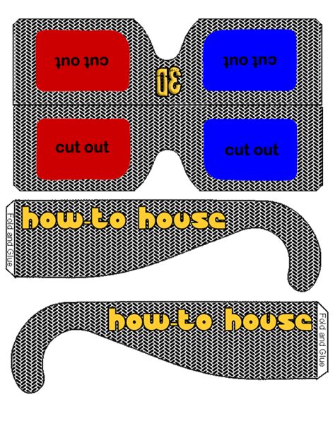 How To Make 3D Glasses / Spectacles ~ HOW-TO HOUSE