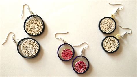 How To Make Earrings Using Paper Art Quilling