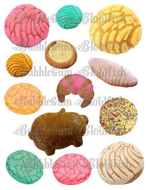 Pan de DuLcE Mexican sWeET BrEaD Digital clip art collage | Etsy