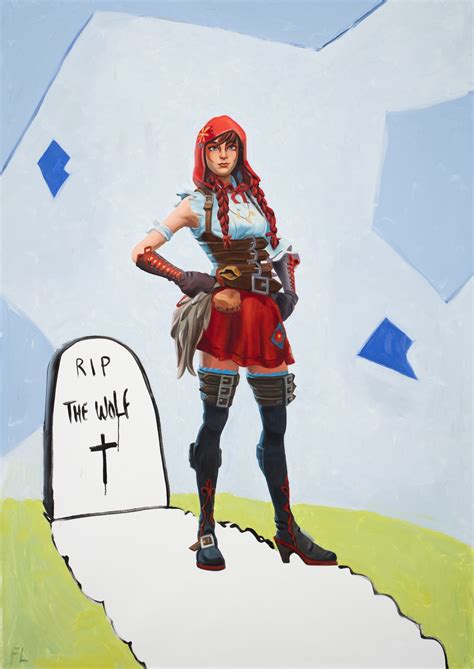 Federico Luger, The Very Red Riding Hood (Fortnite), 2020 | WIZARD GALLERY