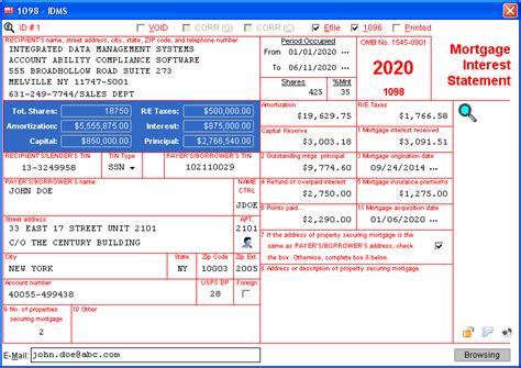 1098 Software to Create, Print and E-File IRS Form 1098 | Irs forms, Mobile credit card, Irs