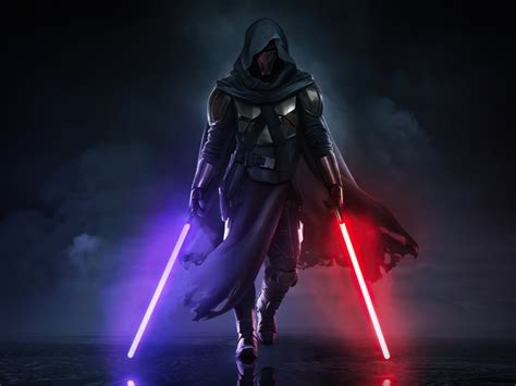 Sith Wallpaper 4K, Star Wars, Lightsaber