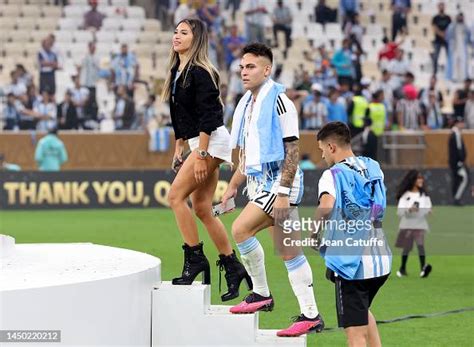 Lautaro Martinez of Argentina and his girlfriend Agustina Gandolfo ...