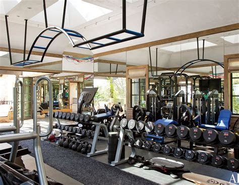 Tom's Gym from Tom Brady and Gisele Bündchen's Eco-Friendly Dream Home ...